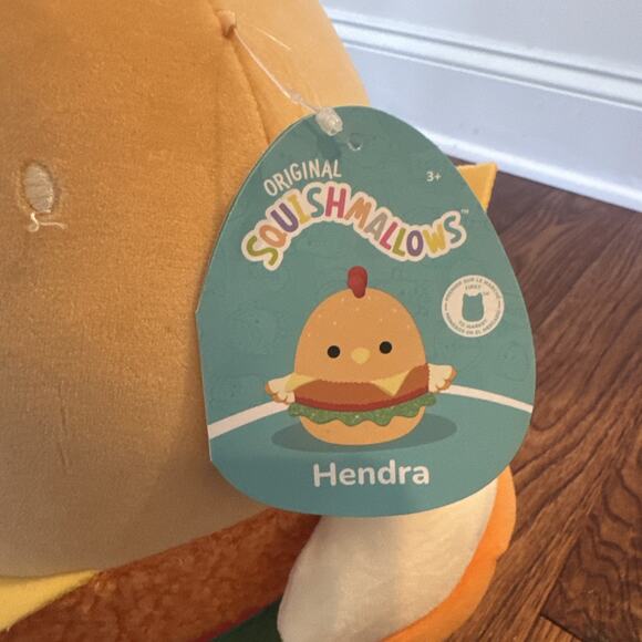 NEW Squishmallows Hendra the Chick Chicken Sandwich Plush Toy Stuffed Animal NWT - Picture 7 of 12